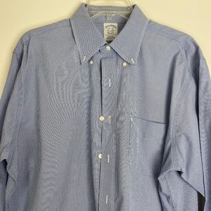Brooks Brothers Classic Blue and White 16 1/2-36